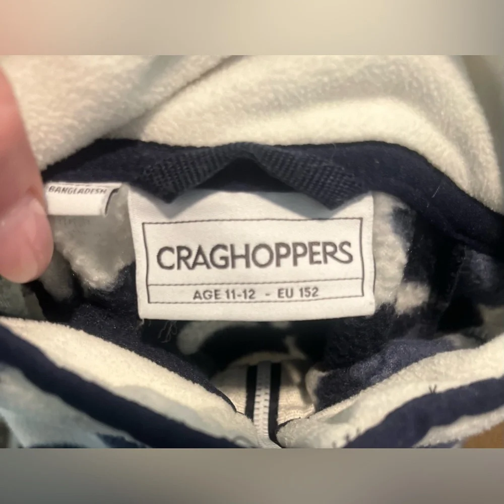 Craghoppers quarter zip girls size 12